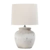 Table Lamps-Kirkland's Home Distressed Ceramic Table Lamp White