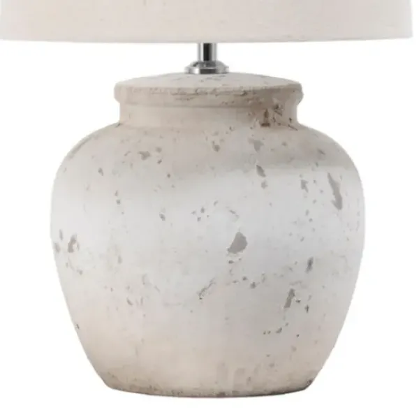 Table Lamps-Kirkland's Home Distressed Ceramic Table Lamp White