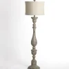 Floor Lamps-Kirkland's Home Distressed Eloise Floor Lamp Ivory