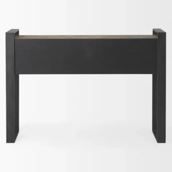 Console Tables-Kirkland's Home Distressed Farmhouse 3-Drawer Console Table