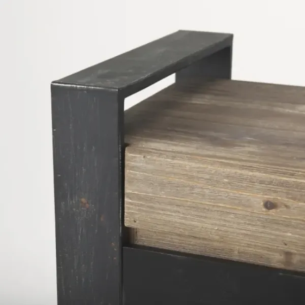 Console Tables-Kirkland's Home Distressed Farmhouse 3-Drawer Console Table