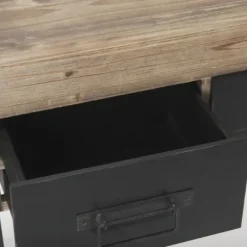 Console Tables-Kirkland's Home Distressed Farmhouse 3-Drawer Console Table