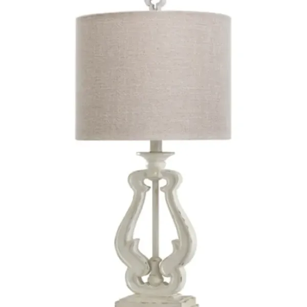 Table Lamps-Kirkland's Home Distressed French Farmhouse Table Lamp White