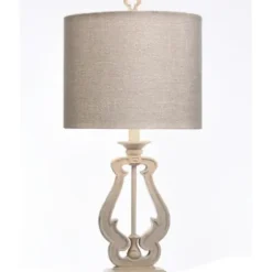 Table Lamps-Kirkland's Home Distressed French Farmhouse Table Lamp White