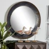 Framed Mirrors-Kirkland's Home Distressed Galvanized Curved Framed Mirror