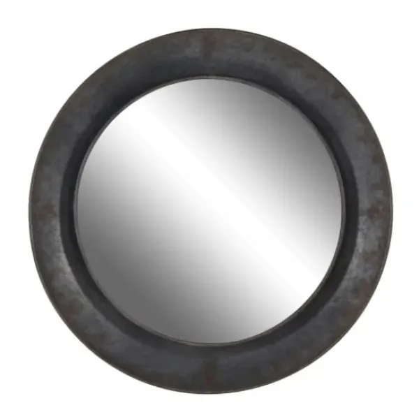 Framed Mirrors-Kirkland's Home Distressed Galvanized Curved Framed Mirror
