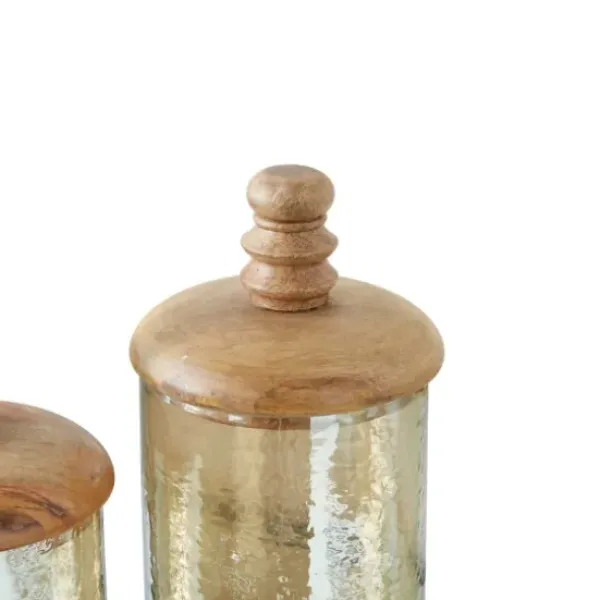 Decorative Bowls & Jars-Kirkland's Home Distressed Glass Pedestal Bowl Silver