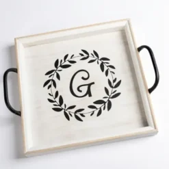 Decorative Accents-Kirkland's Home Distressed Gold Frame Square Tabletop Clock