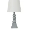 Table Lamps-Kirkland's Home Distressed Gray Candlestick Table Lamp White