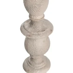 Floor Lamps-Kirkland's Home Distressed Gray Finish Floor Lamp White