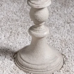 Floor Lamps-Kirkland's Home Distressed Gray Finish Floor Lamp White
