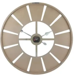 Clocks-Kirkland's Home Distressed Gray Wood Wall Clock