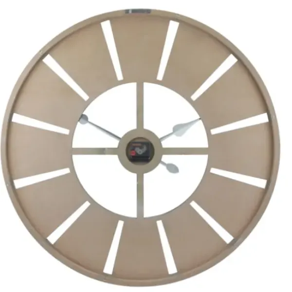 Clocks-Kirkland's Home Distressed Gray Wood Wall Clock