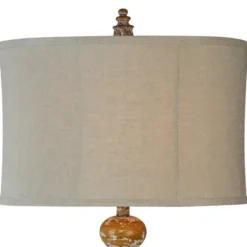 Table Lamps-Kirkland's Home Distressed Natural Table Lamp Tan