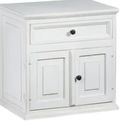 Nightstands-Kirkland's Home Distressed Nightstand White