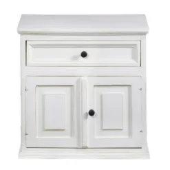 Nightstands-Kirkland's Home Distressed Nightstand White