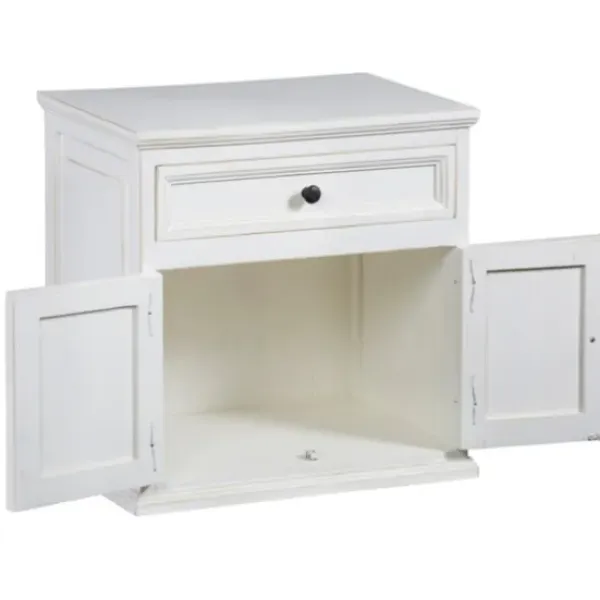 Nightstands-Kirkland's Home Distressed Nightstand White