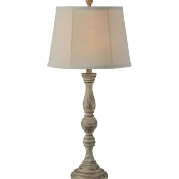 Buffet Lamps-Kirkland's Home Distressed Rodan Buffet Lamps, Set Of 2 Ivory