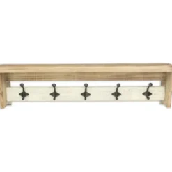 Shelves-Kirkland's Home Distressed Wall Shelf With Hooks