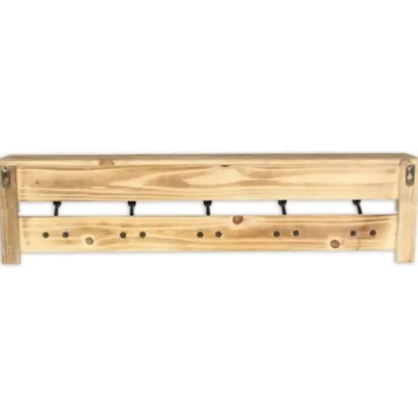 Shelves-Kirkland's Home Distressed Wall Shelf With Hooks
