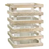 Lanterns-Kirkland's Home Distressed White Beach House Lantern White/Tan