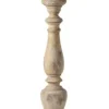 Floor Lamps-Kirkland's Home Distressed White Berkshire Column Floor Lamp Ivory