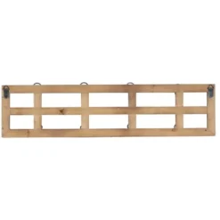 Hooks-Kirkland's Home Distressed White Wood And Metal Wall Hooks