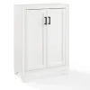 Bathroom Furniture-Kirkland's Home Distressed Wood Accent Cabinet White