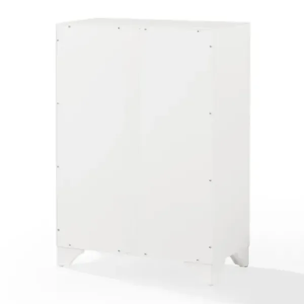 Bathroom Furniture-Kirkland's Home Distressed Wood Accent Cabinet White