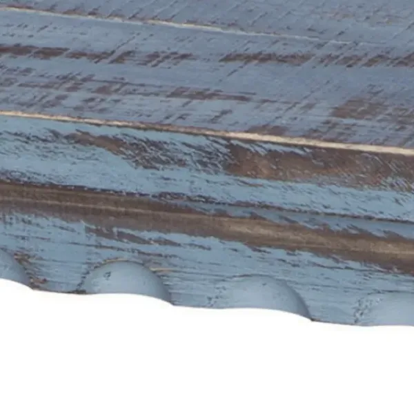 Benches & Ottomans-Kirkland's Home Distressed Wood Antique Bench Blue