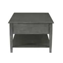 Coffee Tables-Kirkland's Home Distressed Wood 3-Drawer Coffee Table Gray
