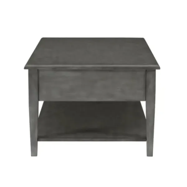 Coffee Tables-Kirkland's Home Distressed Wood 3-Drawer Coffee Table Gray