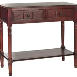 Console Tables-Kirkland's Home Distressed Wood 2-Drawer Console Table Brown