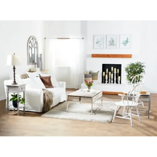 Candle Holders-Kirkland's Home Distressed Wood 3-Pc. Candle Holder Set White