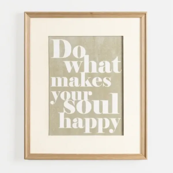Wall Quotes & Signs-Kirkland's Home Do What Makes Your Soul Happy Wall Plaque Green/Ivory