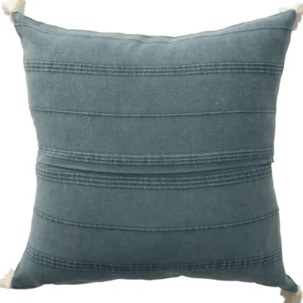 Pillows-Kirkland's Home Dobby Loomed Pillow Blue
