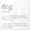 Wall Quotes & Signs-Kirkland's Home Dog Definition Canvas Art Print White