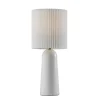 Table Lamps-Kirkland's Home Dome Pleated Shade Table Lamp White