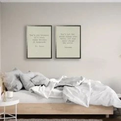 Wall Quotes & Signs-Kirkland's Home Don'T Cry Dr. Seuss Quote Framed Art Print Tan