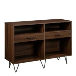 Console Tables-Kirkland's Home Doreen Dark Brown Hairpin Console Table