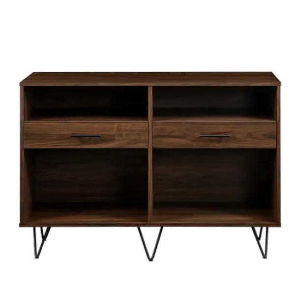 Console Tables-Kirkland's Home Doreen Dark Brown Hairpin Console Table
