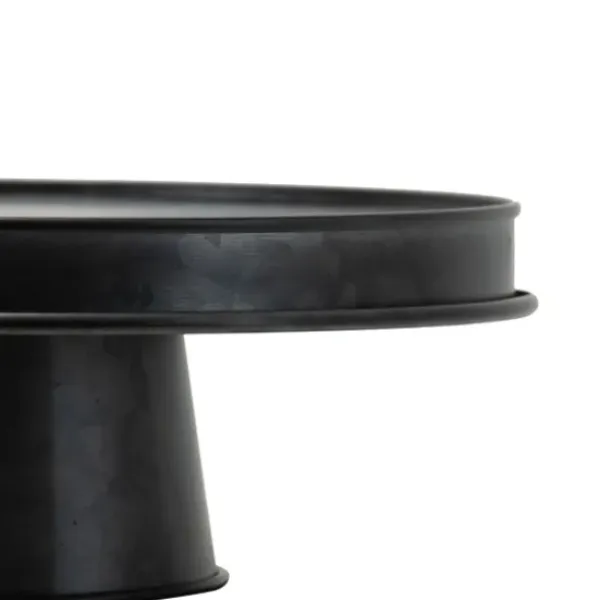 Decorative Trays-Kirkland's Home Dotted Shell Round Wooden Tray Black/Gray/Brown