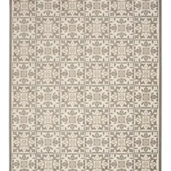 Outdoor Rugs-Kirkland's Home Dotted Trellis Outdoor Area Rug, 6X9 Brown