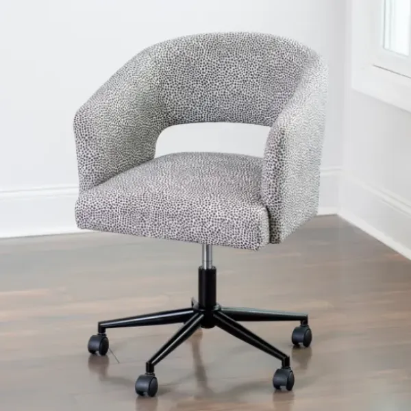 Office Furniture-Kirkland's Home Dotty Office Chair Gray