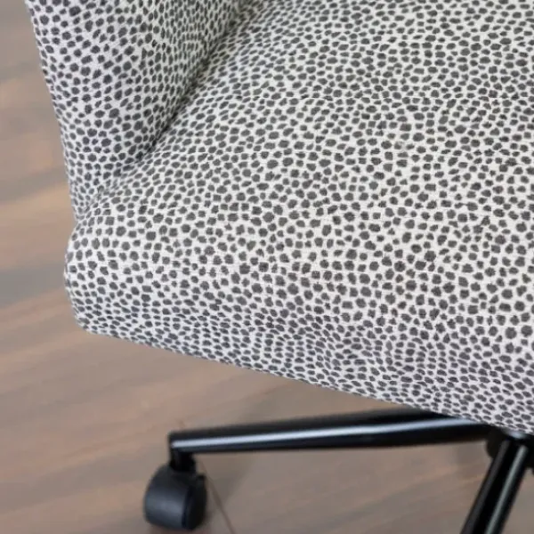 Office Furniture-Kirkland's Home Dotty Office Chair Gray