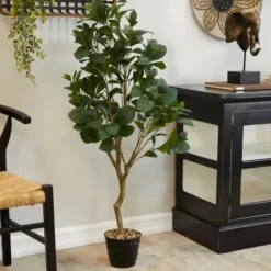 Trees & Topiaries-Kirkland's Home Douban Green In Ribbed Rock Planter
