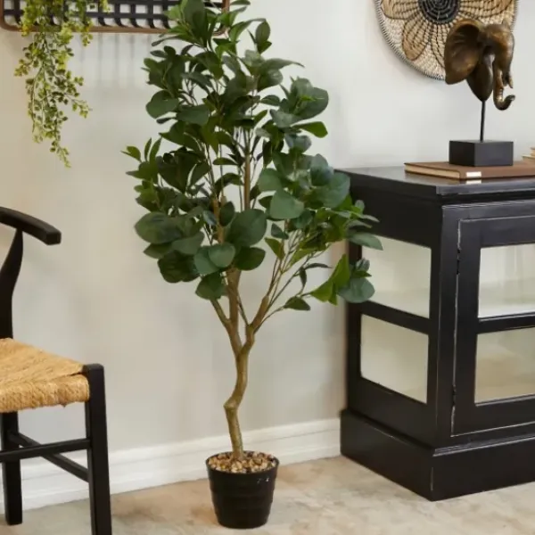 Trees & Topiaries-Kirkland's Home Douban Green In Ribbed Rock Planter