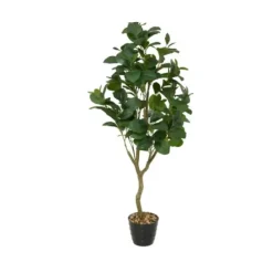 Trees & Topiaries-Kirkland's Home Douban Green In Ribbed Rock Planter