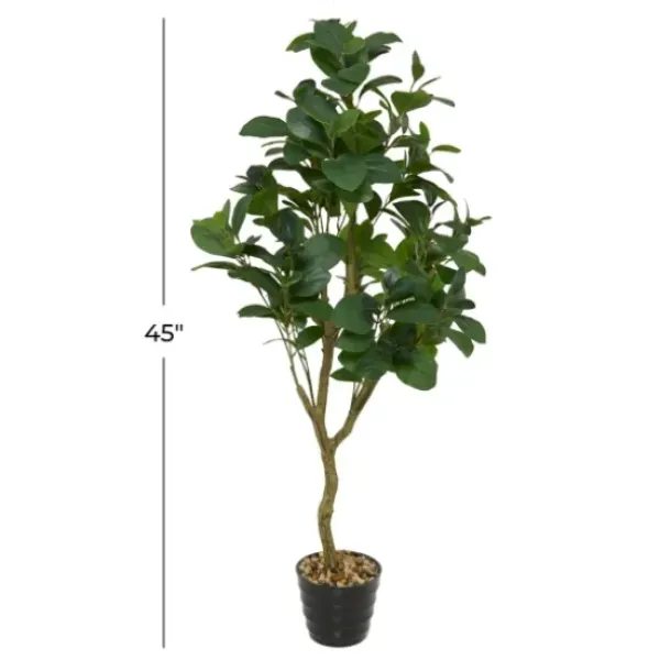 Trees & Topiaries-Kirkland's Home Douban Green In Ribbed Rock Planter