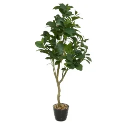 Trees & Topiaries-Kirkland's Home Douban Green In Ribbed Rock Planter